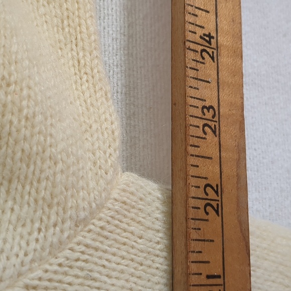 NWT Jantzen Deadstock 1970's Men's Cream Shetland Wool Blend Sweater Size Large - Picture 10 of 10